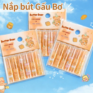 Nắp bút chì 36 chiếc hoạt hình bảo vệ ngòi chì giữ túi bút sạch sẽ cho học sinh phụ kiện cần thiết