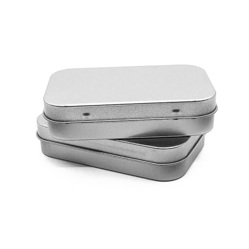 AN.MART Hộp thiếc mini nắp trượt kim loại, bảo quản trang sức, thuốc, mỹ phẩm, di động, tổ chức