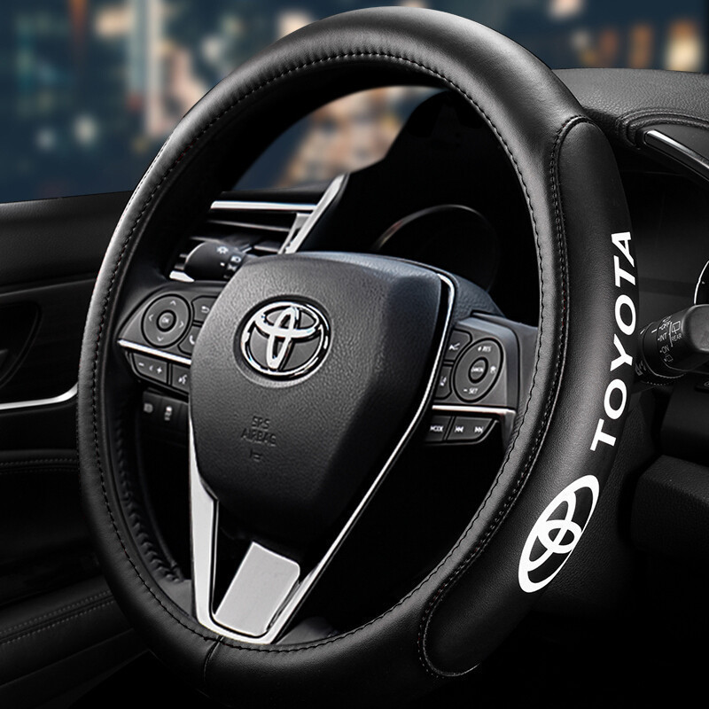 Bộ bọc vô lăng bằng da cho Toyota innova Hilux Fortuner Grandia Altis hiace đi lại Rush wigo vios CRV FJ Cruiser avanza