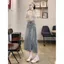 2026 Phong Cách Trung Hoa Mới Phong Cách Trung Hoa Phong Cách Mới Chia Denim Mùa Hè Váy Cao Cấp Ôm Hơn Thiết Kế Retro Giữa Chiều Dài Váy