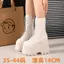 Giày Nữ Phong Cách Gothic cos Giày Tăng Chiều Cao Giày Martin Đế Dày Nhỏ 11cm Triển Lãm Truyện Tranh Yabi Giày Ngắn Nữ Trạm Hòa Nhạc Giày Hố