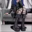 Văn Hóa Châu Á y2k Hot Girl Châu Âu Mỹ Gothic Phong Cách Tăng Cường Đế Dày Giày Nêm Mùa Thu Đông Rock Phong Cách Punk