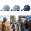 CATMALLER88 Mũ bóng chày denim đã giặt, Mũ Snapback denim đã giặt cổ điển, Mũ che nắng thoáng khí có thể điều chỉnh thời trang mùa xuân hè