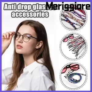 Dây đeo kính râm MERIGGIARE, Dây đeo kính mắt dây cổ Bohemian, Dây đeo kính có thể điều chỉnh chống rơi phổ thông mùa hè
