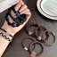 Bộ dây buộc tóc mặt cười 5 / 10 CÁI Scrunchies trang trí dễ thương