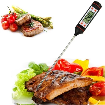 TP101 Nhiệt Kế Thực Phẩm Nhiệt Độ Sữa Bếp Nhiệt Độ Dầu Thịt Nướng Nướng Kế Nướng Kế Nước Điện Tử Kế