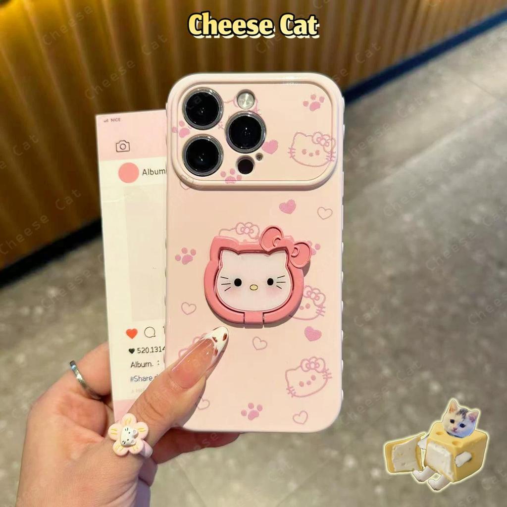 Giá đỡ điện thoại hình chuông Ốp điện thoại Kitty cho iPhone 17 Pro Max 11 12 13 14 15 16 Plus