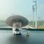 Búp bê bò LACYESUK, Hình bò cỏ dễ thương đau khổ, Hình trang trí bảng điều khiển trung tâm giải nén dễ thương Emo xấu xí