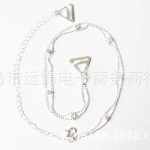 Bán chạy Kim loại Liu Su Clip Quần lót kim cương Dây đeo áo ngực Kim cương giả Dây đeo áo ngực RQTX