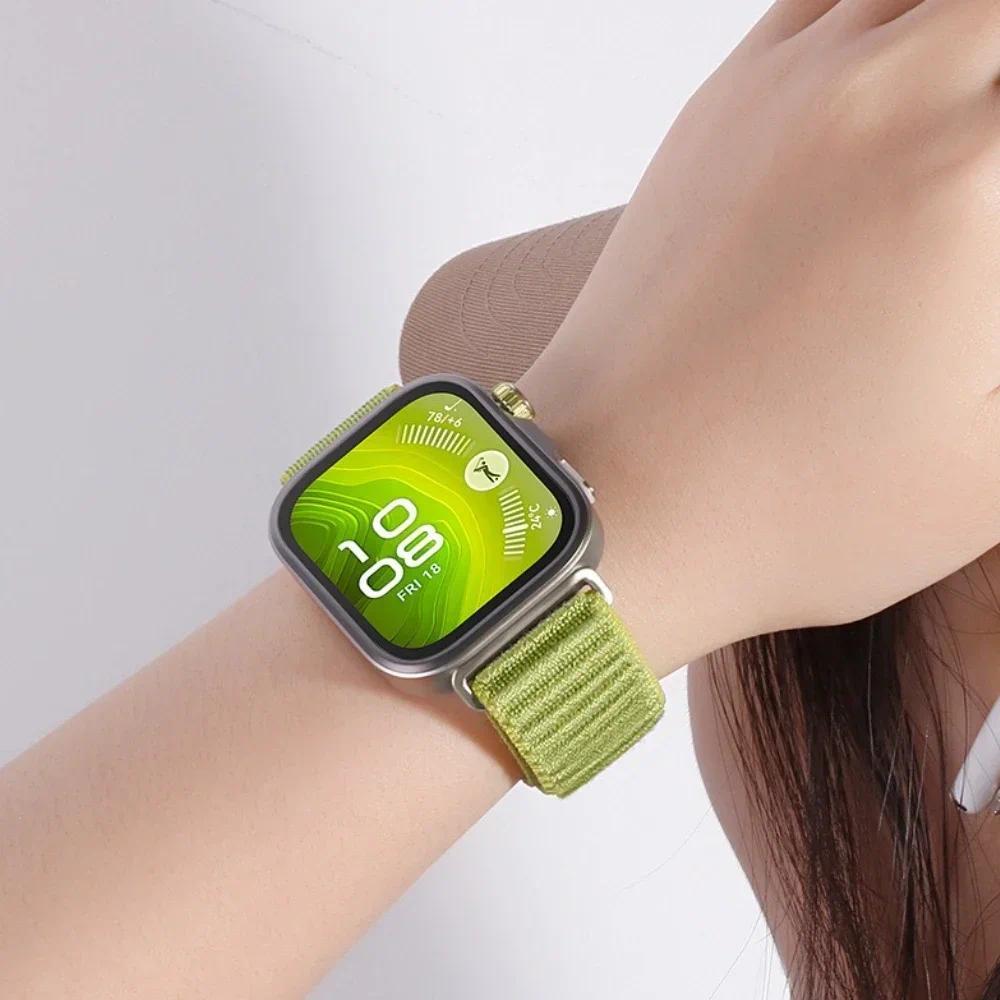 Ốp lưng + dây đeo nylon cho Huawei Watch Fit 5 Pro/4 Pro/4/5, thay đổi sang vòng Ultra