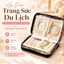 Túi Đựng Trang Sức Đa Năng – Kích Thước Nhỏ Gọn, Chất Liệu PU Chống Thấm, Ngăn Trong Suốt Chống Ẩm, Khóa Kéo Bền Đẹp