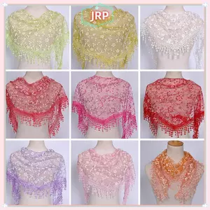 JRP 1Pc Nữ Thời Trang Tam Giác Quấn Nữ Khăn Choàng Hoa Ren Khăn Choàng JRP
