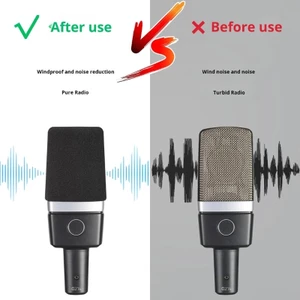 Vỏ xốp BTM cho micrô C214 đính kèm nhanh và khử tiếng ồn khi phát sóng trực tiếp