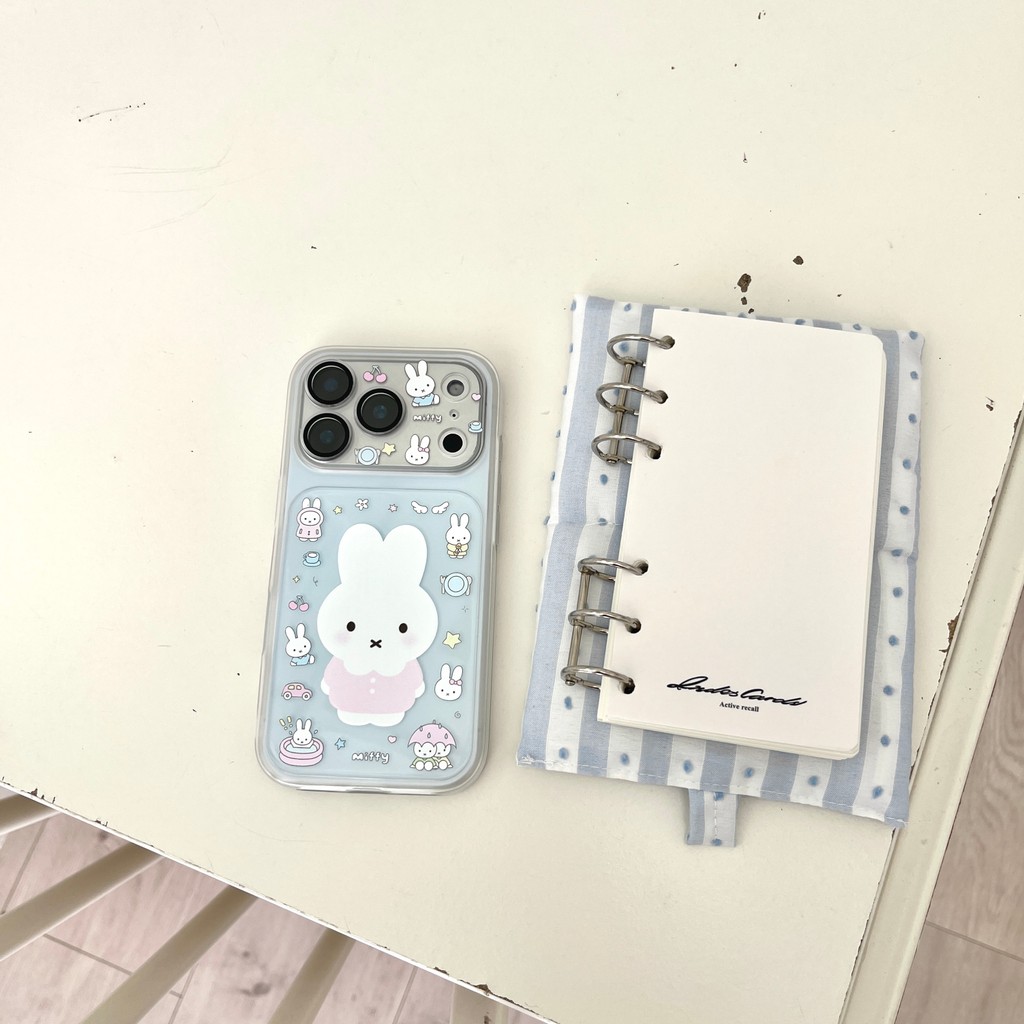 Ốp điện thoại hình thỏ nhỏ dễ thương cho IPhone 17 Pro Max 17 16 15 Vỏ điện thoại chống rơi