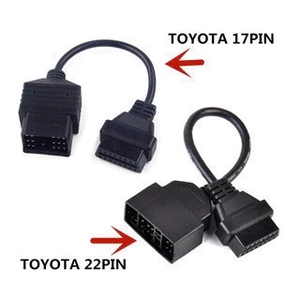 22pin đến 16pin và 17pin đến 16 pin OBD1 đến OBD2 cho TOYOTA