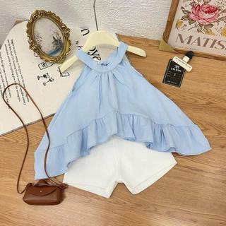 S225-[tomnaukids] Set áo cổ yếm phối quần cho bé gái size từ 8-30Kg