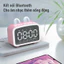 Loa Bluetooth Mini Hình Mèo, Đồng Hồ Số, Màn Hình Gương LED, Báo Thức, Đèn Ngủ Tiện Lợi