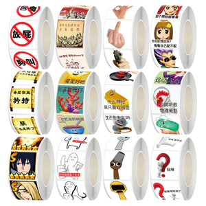 Miếng Dán Cuộn Miếng Dán 500 Mạng Văn Bản Emoticon Gói Bộ Sưu Tập Trò Chơi Sổ Tay Chất Liệu Tự Làm Niêm Phong Miếng Dán Cắt Phim Băng 6.7