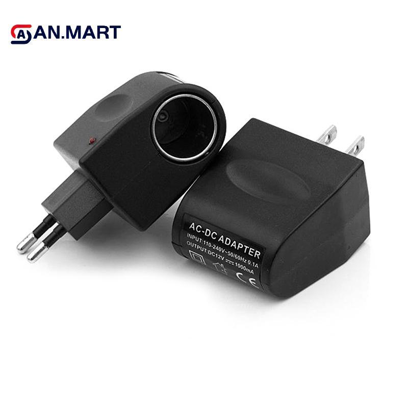 AN.MART Cắm Chuyển Đổi Đa Năng 220V AC Sang 12V DC Bộ Chuyển Đổi Nguồn Điện Ô Tô Soet Chuyển Đổi VN
