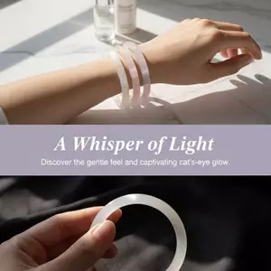 Springevenstar Hợp Thời Trang Kính Giả Ngọc Vòng Tay Nữ Thanh Lịch Jingle Lắc Tay Cô Gái Thời Trang Cổ Tay Quyến Rũ Trang Sức Quà Tặng Springevenstar