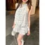 Đầm nơ kiểm tra cổ dây cho nữ Cảm giác cao cấp mùa hè 2026 Phong cách mới Hot Girl Pure Desire Váy Vest không tay