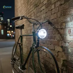 Đèn pha xe đạp 3 đèn LED thiết kế cổ điển Đèn trước cổ điển để đi đêm đô thị mới