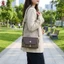 Túi đeo chéo bằng da PU Houndstooth dành cho nữ Dây đeo có thể điều chỉnh
