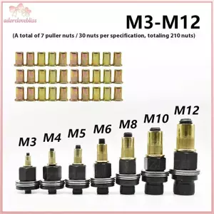 THÊM 11 Chiếc Hướng Dẫn Sử Dụng Đinh Tán Đai Ốc Dụng Cụ Phụ Kiện Cho Hạt M3 M4 M5 M6 M8 M10 M12 Lắp Đặt Đơn Giản Tay Đinh Tán Đai Ốc BSS