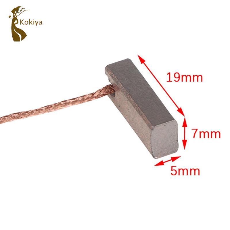10 Cái Chung Động Cơ Điện Bàn Chải Carbon Bộ Điều Chỉnh lưỡng kim Với Bên Dây Thay Thế Công Cụ Điện Cho Xe Ô Tô Ô Tô