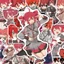 60 Chiếc Kasane Teto Cosplay Miếng Dán Kawaii DIY Đề Can Anime Phụ Kiện Văn Phòng Phẩm Xe Máy Laptop Điện Thoại Chống Thấm Nước Dán