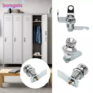 Khóa hộp phân phối BORAGETE, Khóa tủ tập tin Chrome hợp kim kẽm, Khóa phần cứng chốt RV đa năng vận hành ngón tay cái chuyên nghiệp