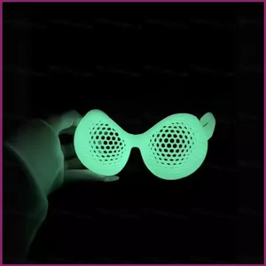 YT4 3D In Hình Rỗng Hợp Chất Kính Mắt Phong Cách Côn Trùng Lưới Bóng Kính Mắt Ngộ nghĩnh Prank Prop