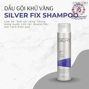 Dầu Gội Tím Khử Ánh Sắc Vàng - Dành Cho Tóc Tẩy Nhuộm Màu Sáng Farcom Seri Siver Fix Shampoo 300ml [ MK ]