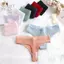 Vòng liền mạch ROLY, Thiết kế liền mạch Họa tiết gân có gân Thông, Thời trang Cotton mềm mại Họa tiết sọc cotton thông Quần lót nữ