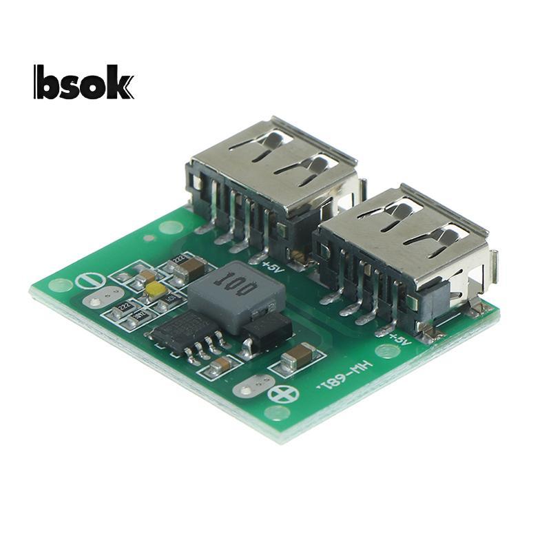 Trailblazer 9V 12V 24V đến 5V DC-DC Bộ sạc bước xuống Mô-đun nguồn USB kép Bảng đầu ra mới
