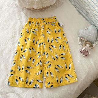 Mùa Hè Mỏng Phong Cách Thoáng Khí Bé Gái Dễ Thương Quần Thường Ngày Bé Gái Hoạt Hình Dễ Thương Chống Muỗi