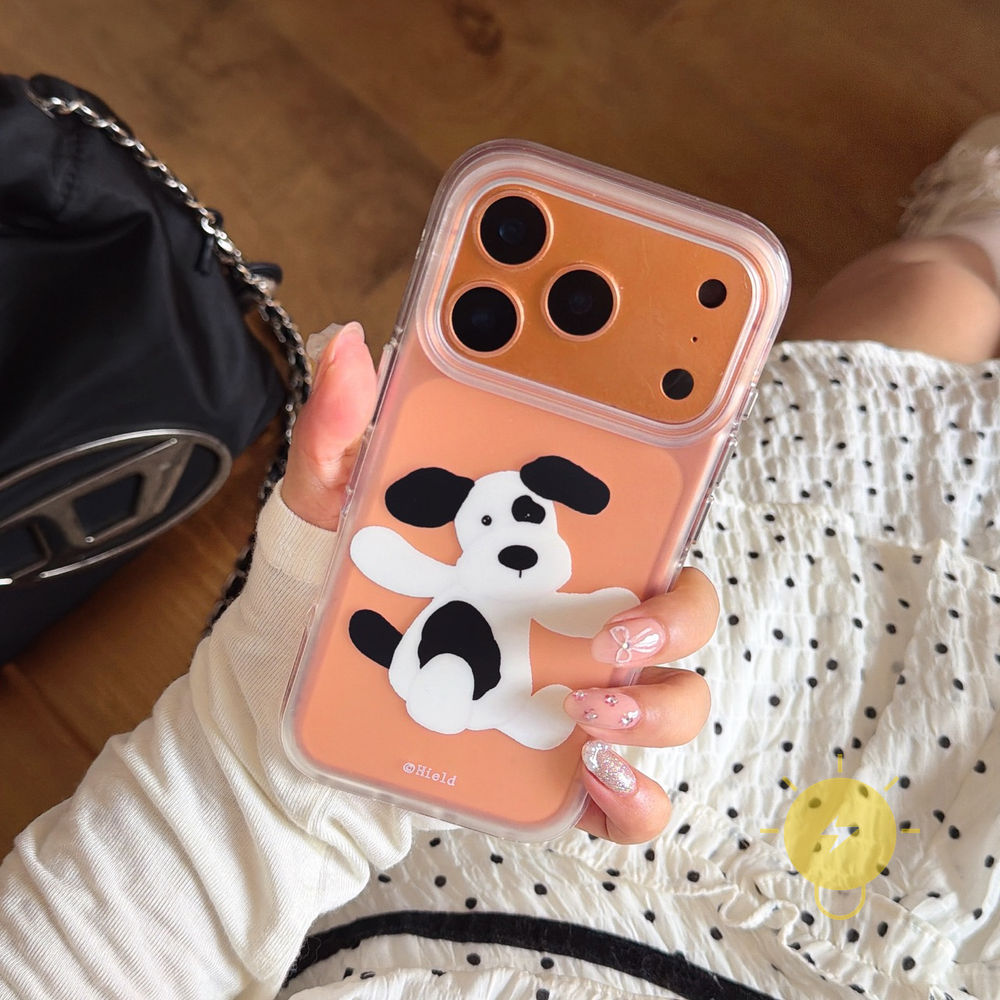 Phone Case For iPhone 17 Pro Max 16 15 14 13 TPU Transparent Dog Air Bag Air Bag Aesthetic Korean Cute