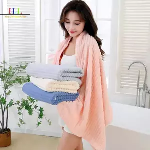 Khăn tắm sợi nhỏ cao cấp HL 4 màu Qui Dry Khăn tắm mềm thấm hút để làm quà tặng LMWU