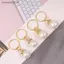 SRVN 10 Chiếc Ngọc Trai Đan Stitch Markers Quyến Rũ Mặt Dây Chuyền Cho Quà Tặng Handmade Dụng Cụ Đan DIY Phát Hiện.