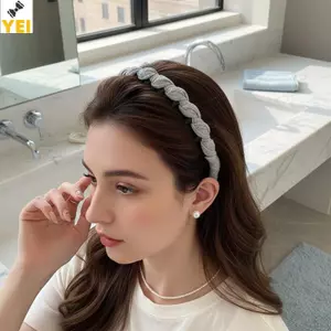 < YEI > Vòng quấn tóc thấm mồ hôi xoắn gợn sóng chống trượt dành cho nữ Chạy bộ tập thể dục Tập thể dục Phụ kiện tóc chăm sóc da Mới