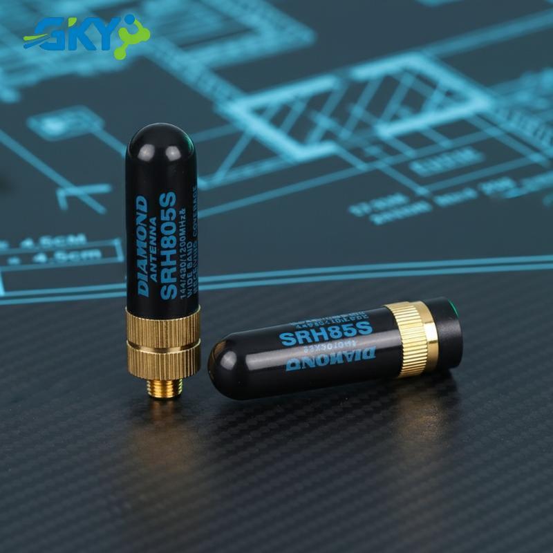 Ăng-ten băng tần kép GKY UHF VHF SMA Nam Nữ 144400DC 430480MHz cho YAESU Walkie Talkie SRH805Spact Ăng-ten GKY