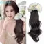 Đuôi ngựa móng vuốt gợn sóng dài FUJIZOU, Tóc giả đuôi ngựa xoăn xoăn kiểu Hàn Quốc, Tóc nối dài thanh lịch Tóc đuôi ngựa lông tơ tự nhiên hàng ngày