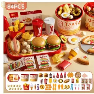 Bộ Đồ Chơi Nhà Bếp EDIWANY, Bộ Phụ Kiện Chơi Đạo Cụ Giả Vờ Chơi Thực Phẩm, Quà Tặng Giả Vờ Nấu Ăn Thiết Kế Tương Tác Mô Phỏng Làm Nấu Ăn Cắt Trò Chơi Hoạt Động Tiệc
