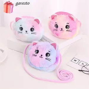 Túi đeo vai GAVESTO, Túi Messenger Mini màu cầu vồng, Ví mềm đáng yêu