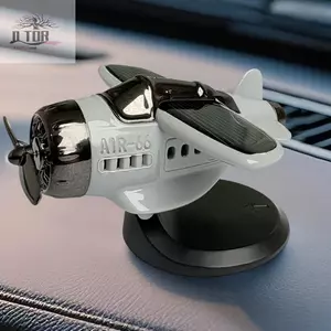 Trang trí xe năng lượng mặt trời hình máy bay chiến đấu cánh quạt cho bảng điều khiển chuyển động chạy bằng ánh nắng
