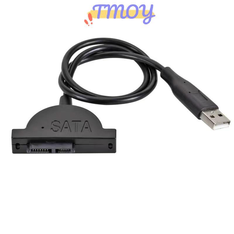 TMOY USB 2.0 Cáp SATA Bộ Chuyển Đổi Trình Điều Khiển Quang Cáp CD / DVD-ROM Ổ Cáp Cho PC Laptop Notebook TMOY