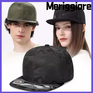 Mũ bóng chày MERIGGIARE, Mũ Cotton Hip Hop, Thời trang có thể điều chỉnh vành phẳng thoáng khí Mũ Trucker Nam Nữ