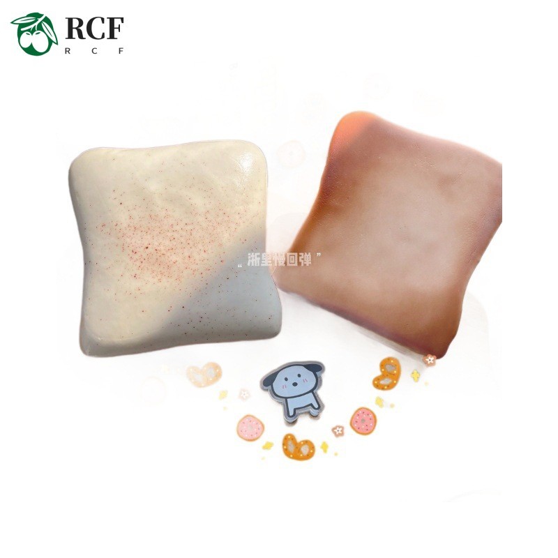 Đồ chơi bóp giảm căng thẳng bánh mì nướng phục hồi chậm - Bóng bấm mềm để giảm căng thẳng Vui nhộn