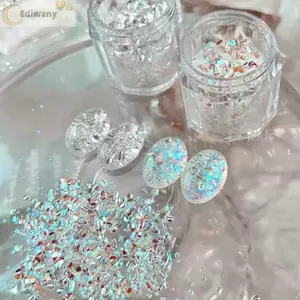 EDIWANY Nail Art Sequins, Sequins Glitter Flash Nail Art, Nail Art DIY Blinking Nail Art Charms