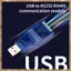 Bộ chuyển đổi USB sang RS485 RS232 công nghiệp Bảo vệ nâng cấp Bộ chuyển đổi RS485 Khả năng tương thích V2.0 Đầu nối -485 tiêu chuẩn